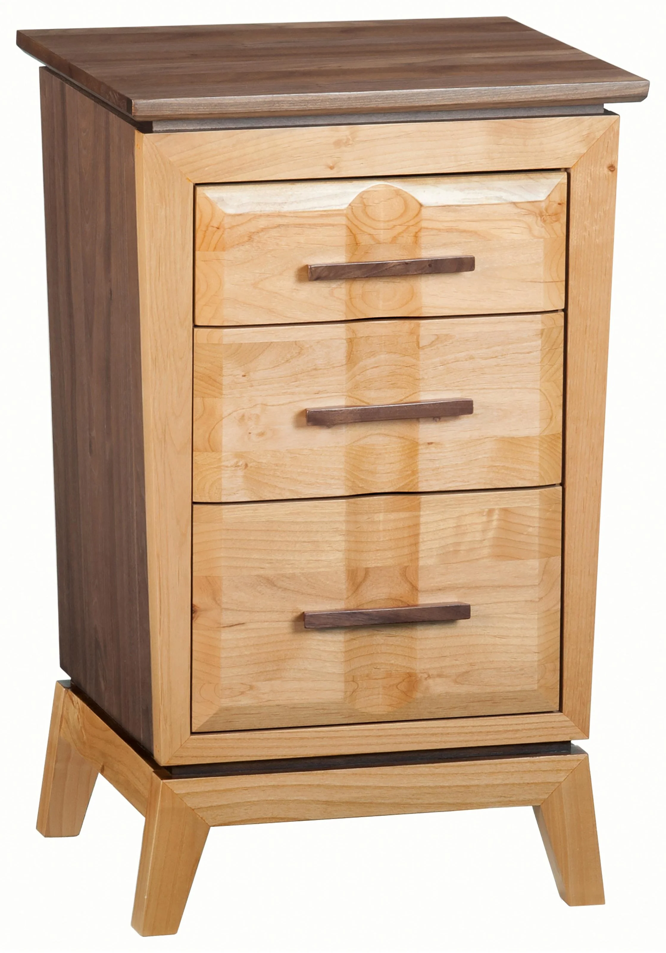 Whittier Wood Addison 000024806940 Small Nightstand with Three Drawers